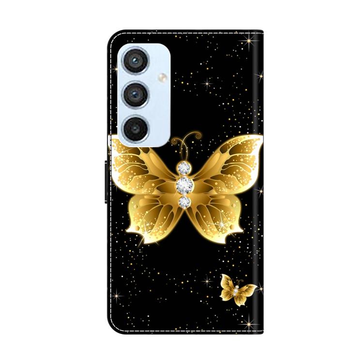 For Samsung Galaxy A54 5G Crystal-Like Painted Vegan Leather Phone Case