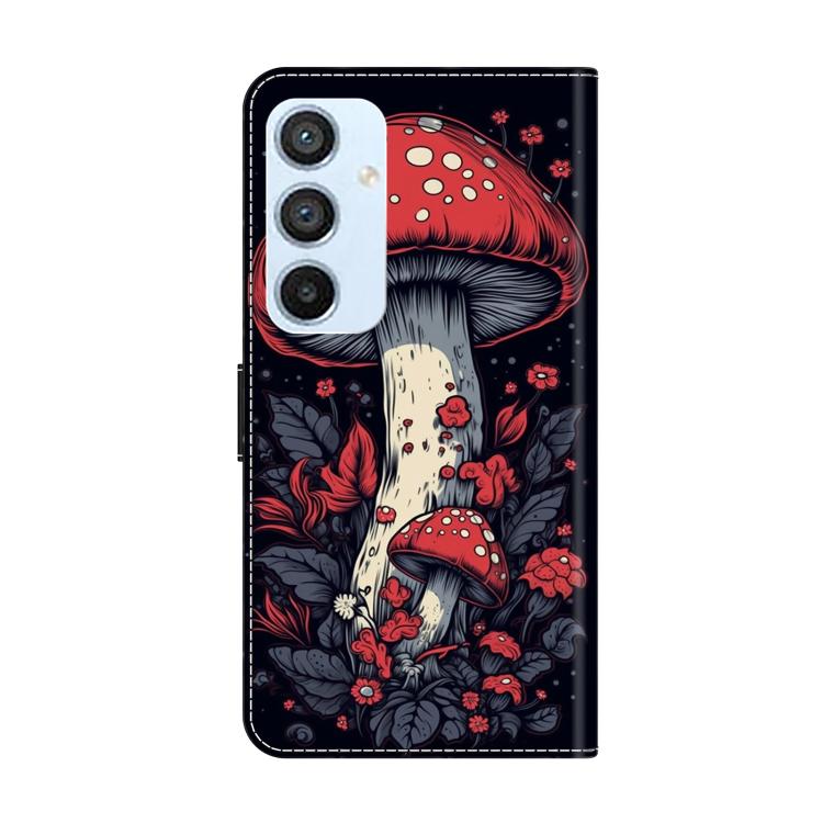 For Samsung Galaxy A54 5G Crystal-Like Painted Vegan Leather Phone Case