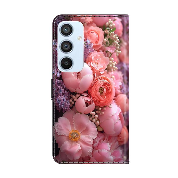 For Samsung Galaxy A54 5G Crystal-Like Painted Vegan Leather Phone Case