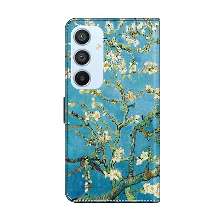 For Samsung Galaxy A54 5G Crystal-Like Painted Vegan Leather Phone Case