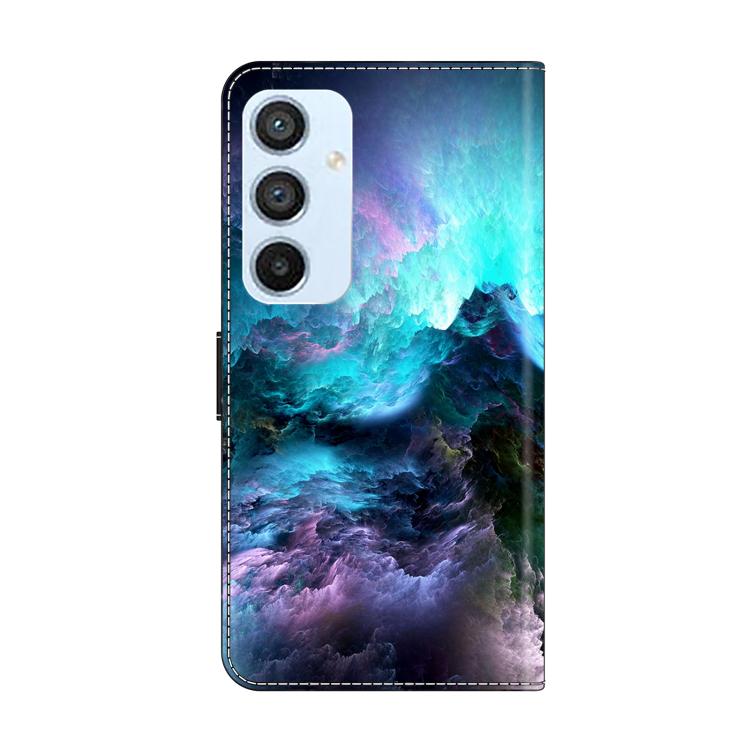 For Samsung Galaxy A54 5G Crystal-Like Painted Vegan Leather Phone Case