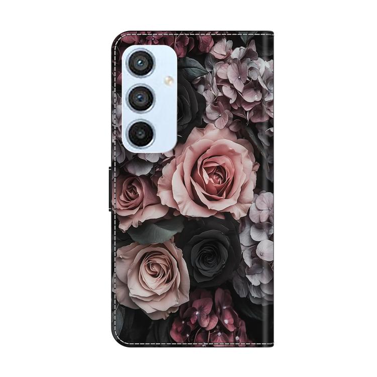 For Samsung Galaxy A54 5G Crystal-Like Painted Vegan Leather Phone Case