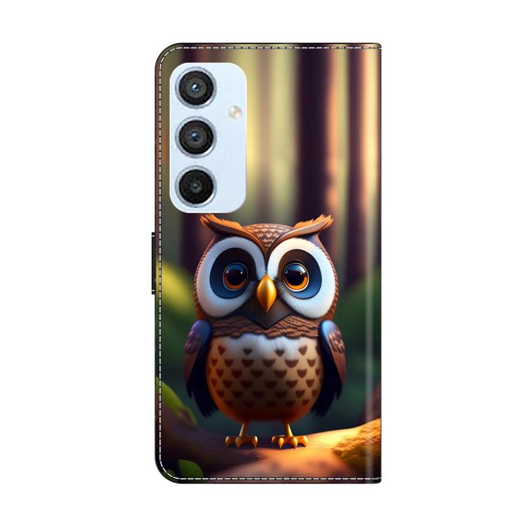 For Samsung Galaxy A54 5G Crystal-Like Painted Vegan Leather Phone Case