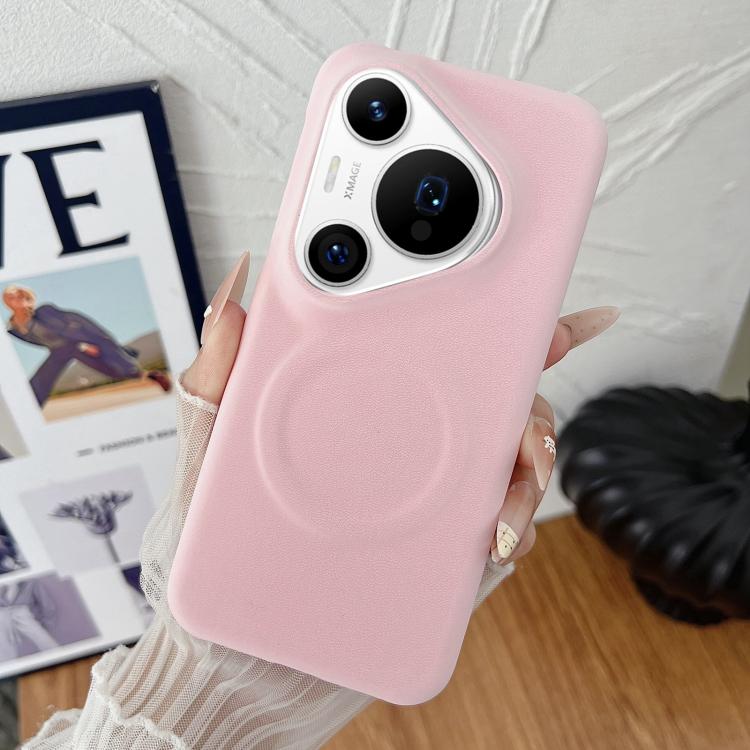 For Huawei Pura 70 Pro/70 Pro+ Matte Velvet Finish PC + Vegan Leather Magnetic Phone Case