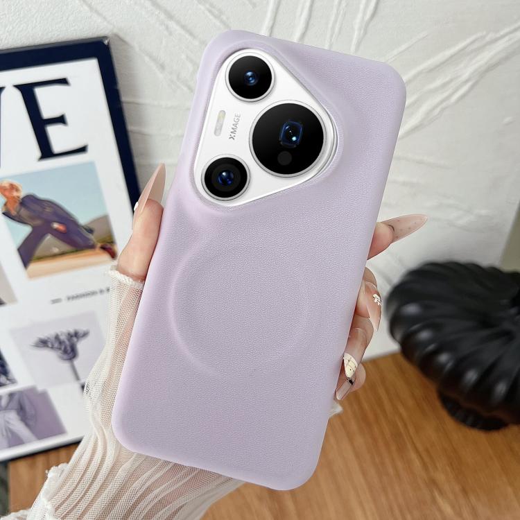 For Huawei Pura 70 Pro/70 Pro+ Matte Velvet Finish PC + Vegan Leather Magnetic Phone Case