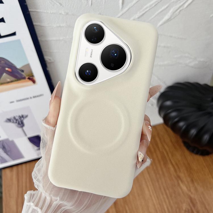 For Huawei Pura 80 Pro 5G Matte Velvet Finish PC + Vegan Leather Magnetic Phone Case