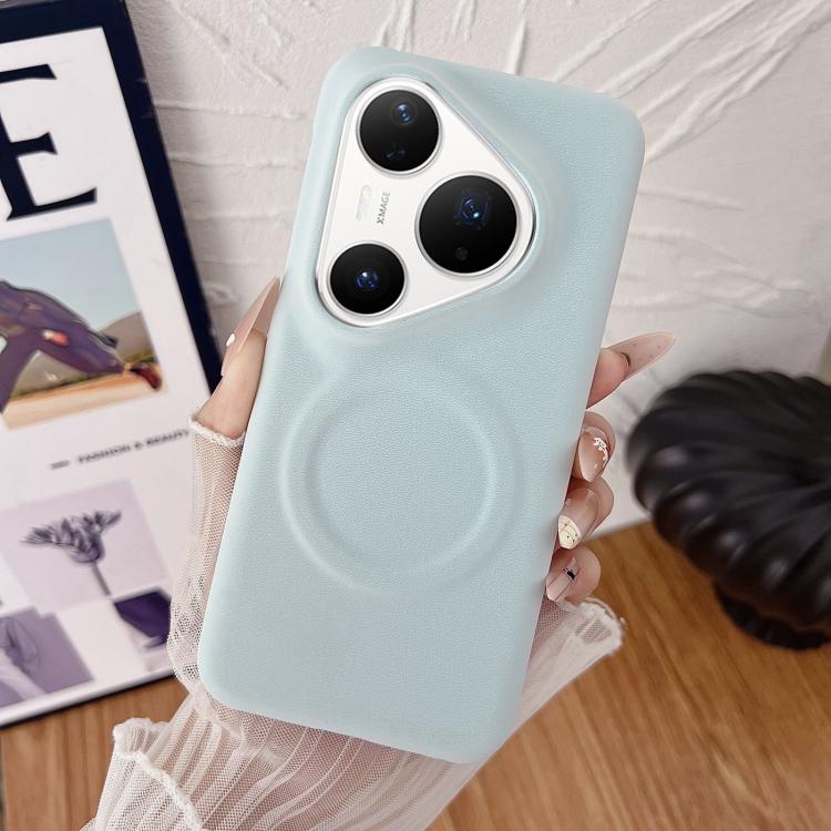 For Huawei Pura 80 Pro 5G Matte Velvet Finish PC + Vegan Leather Magnetic Phone Case