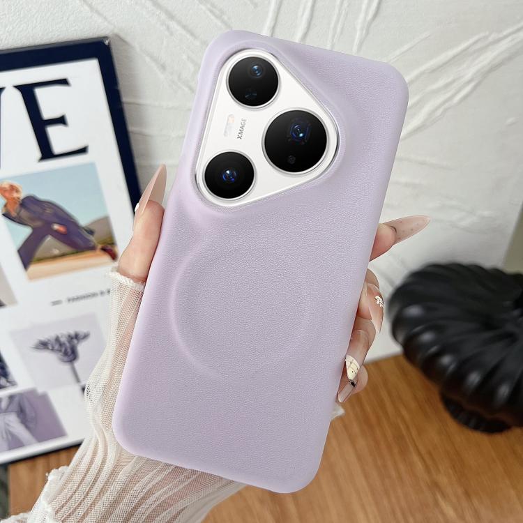 For Huawei Pura 80 Pro 5G Matte Velvet Finish PC + Vegan Leather Magnetic Phone Case