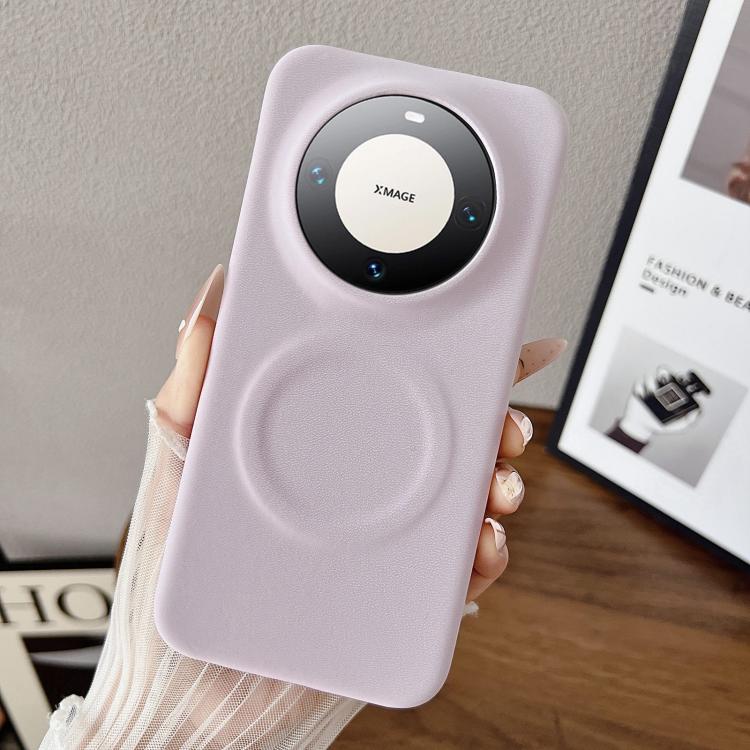For Huawei Mate 60 Pro/60 Pro+ Matte Velvet Finish PC + Vegan Leather Magnetic Phone Case