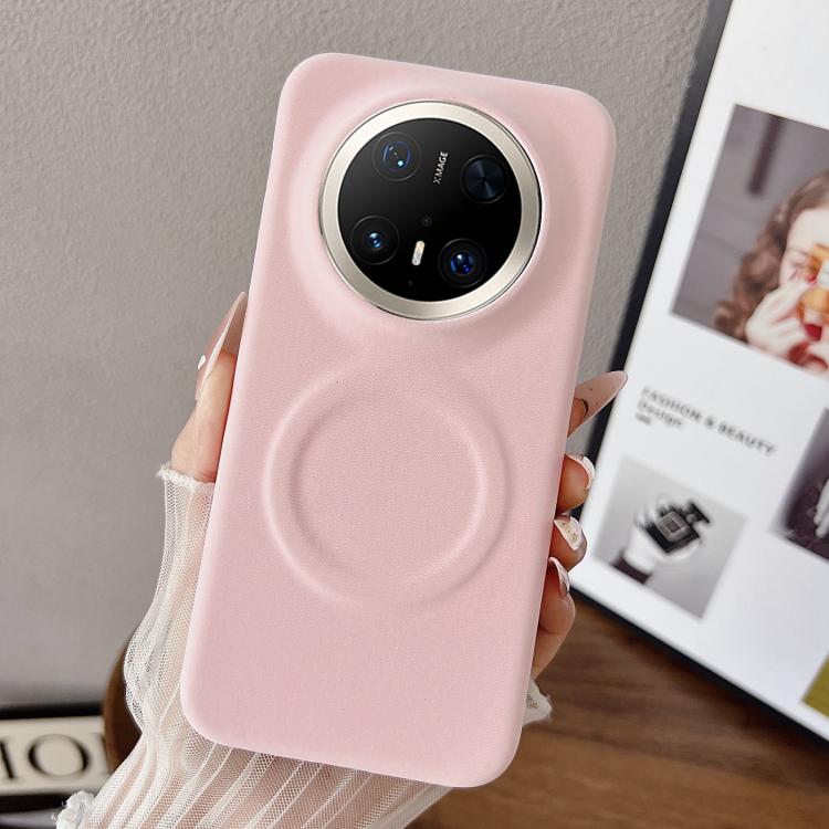 For Huawei Mate 70 Pro/70 Pro+ Matte Velvet Finish PC + Vegan Leather Magnetic Phone Case