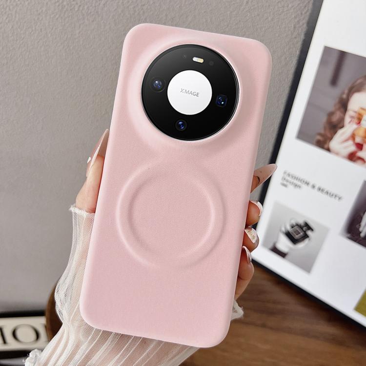 For Huawei Mate 80 / 80 Pro Matte Velvet Finish PC + Vegan Leather Magnetic Phone Case