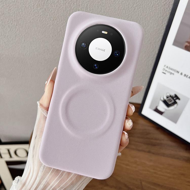 For Huawei Mate 80 / 80 Pro Matte Velvet Finish PC + Vegan Leather Magnetic Phone Case