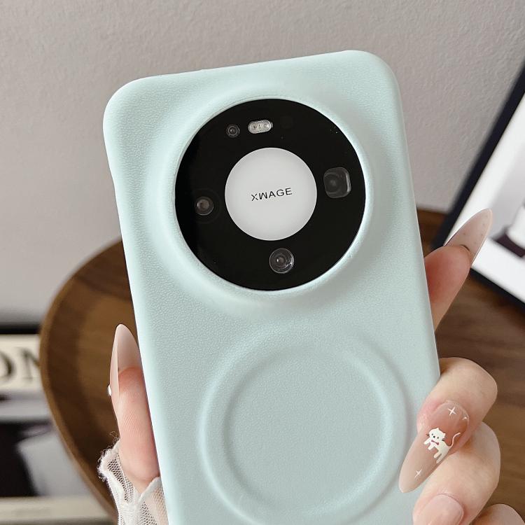 For Huawei Mate 70 Matte Velvet Finish PC + Vegan Leather Magnetic Phone Case