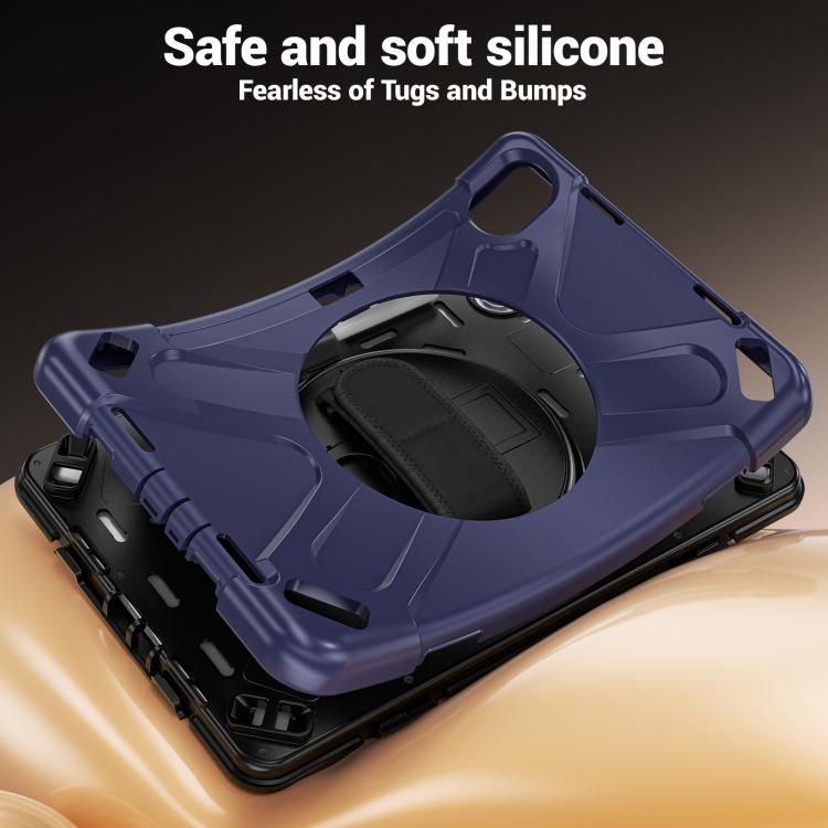 For Xiaomi Redmi Pad 2 Pro 12.1 2026 Rotatable Holder Silicone Hybrid PC Tablet Case with Shoulder Strap