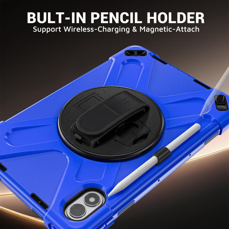 For Xiaomi Redmi Pad 2 Pro 12.1 2026 Rotatable Holder Silicone Hybrid PC Tablet Case with Shoulder Strap