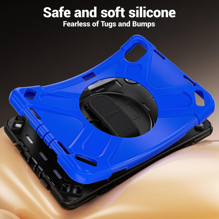 For Xiaomi Redmi Pad 2 Pro 12.1 2026 Rotatable Holder Silicone Hybrid PC Tablet Case with Shoulder Strap