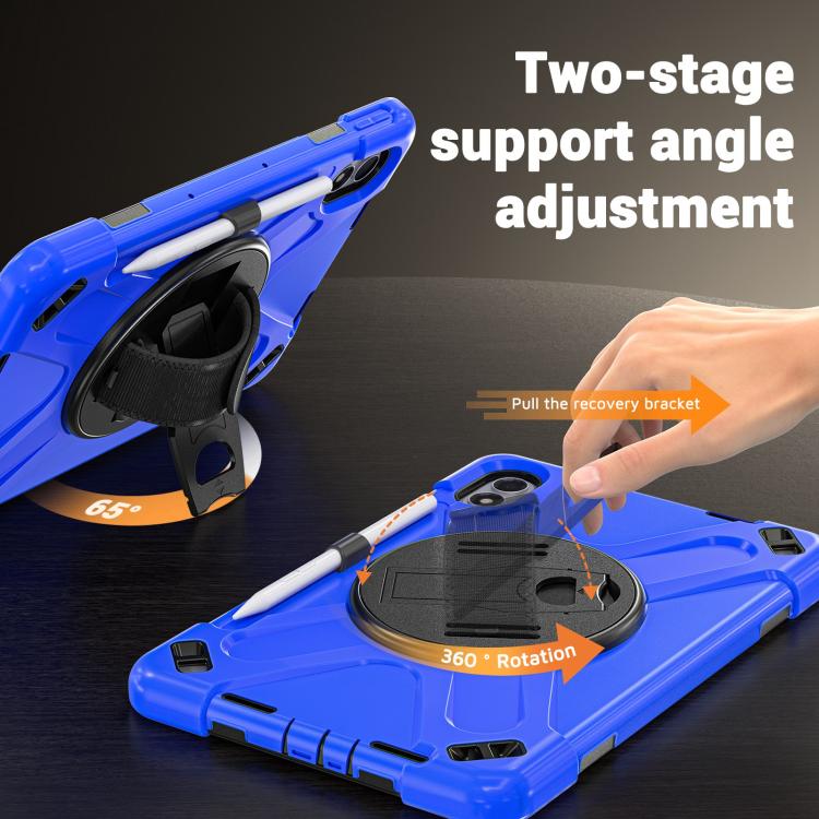 For Xiaomi Redmi Pad 2 Pro 12.1 2026 Rotatable Holder Silicone Hybrid PC Tablet Case with Shoulder Strap