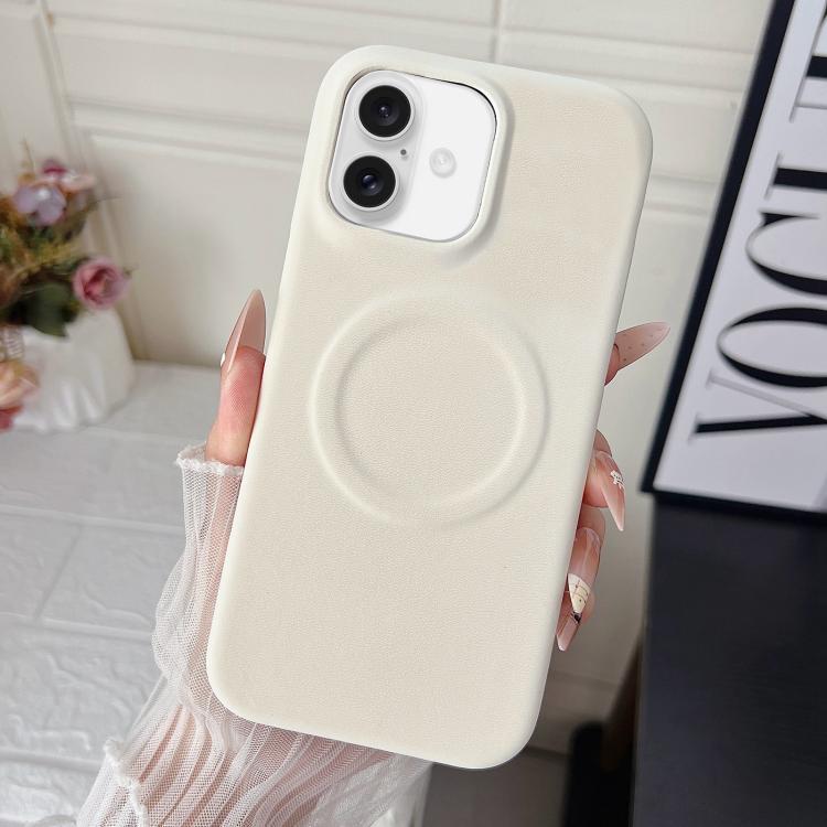 For iPhone 17 Matte Velvet Finish PC + Vegan Leather Magnetic Phone Case