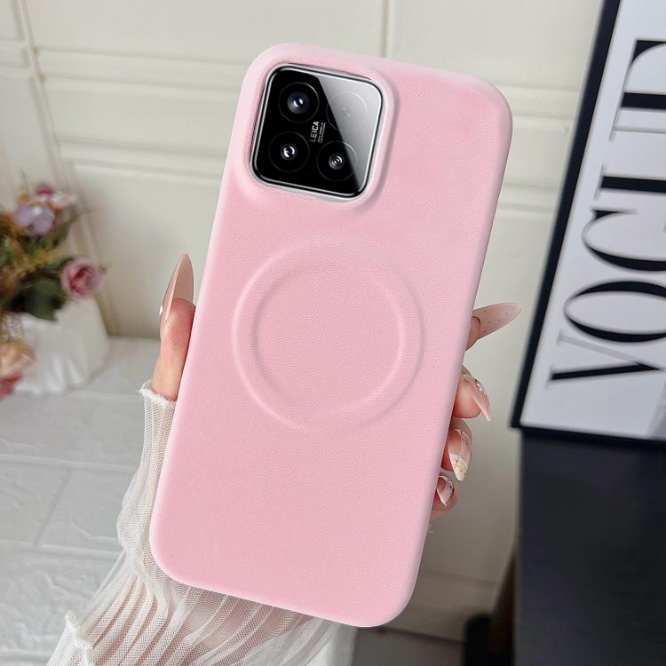 For Xiaomi 15 Matte Velvet Finish PC + Vegan Leather Magnetic Phone Case