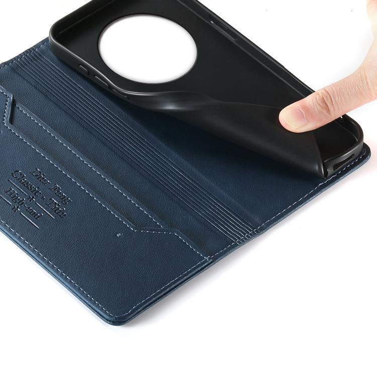 For Realme 12 Pro / 12 Pro+ Dierfeng Metal Snap Magnetic RFID Vegan Leather Phone Case