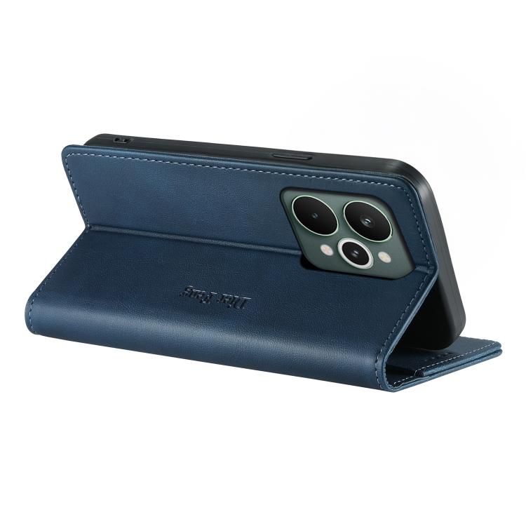 For Realme 15 5G / Realme 15 Pro 5G Dierfeng Metal Snap Magnetic RFID Vegan Leather Phone Case