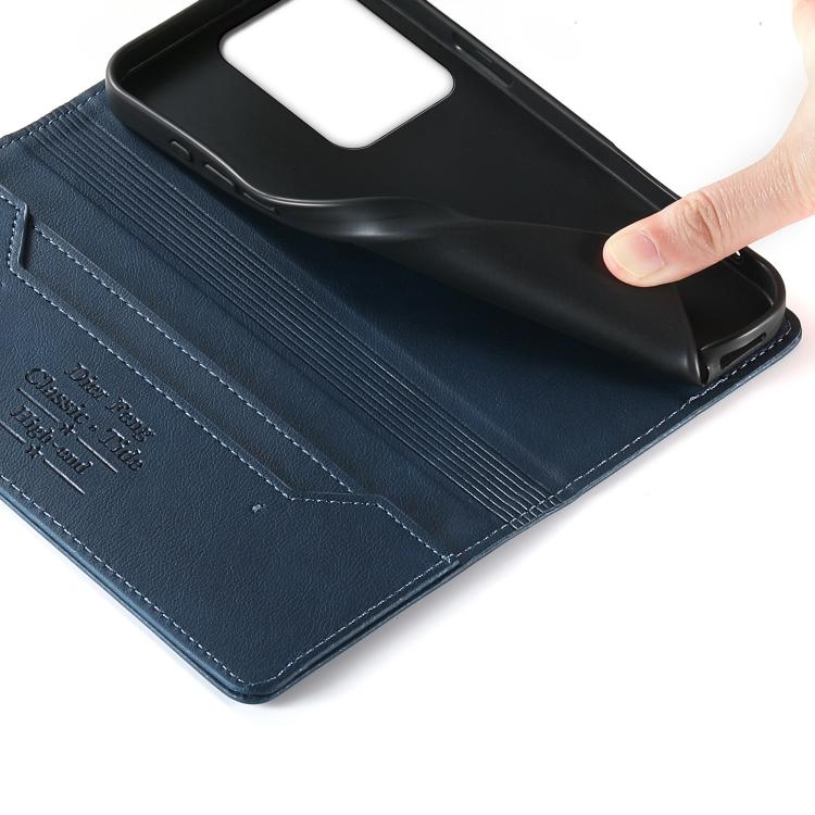 For Realme 15 5G / Realme 15 Pro 5G Dierfeng Metal Snap Magnetic RFID Vegan Leather Phone Case