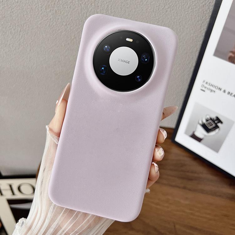 For Huawei Mate 80 Pro Max Matte Velvet Finish PC + Vegan Leather Phone Case