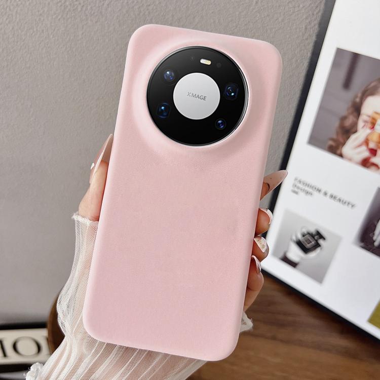 For Huawei Mate 80 Pro Max Matte Velvet Finish PC + Vegan Leather Phone Case