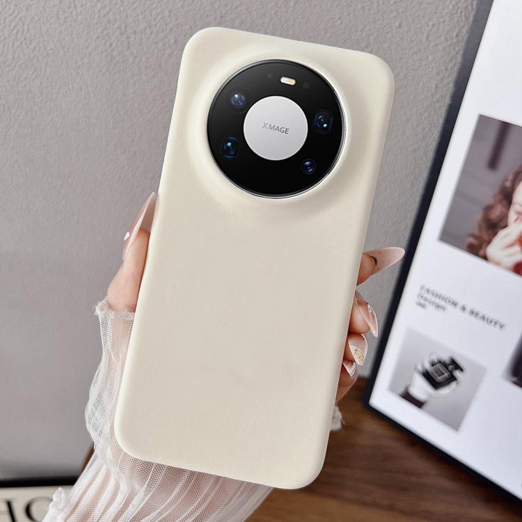 For Huawei Mate 80 Pro Max Matte Velvet Finish PC + Vegan Leather Phone Case