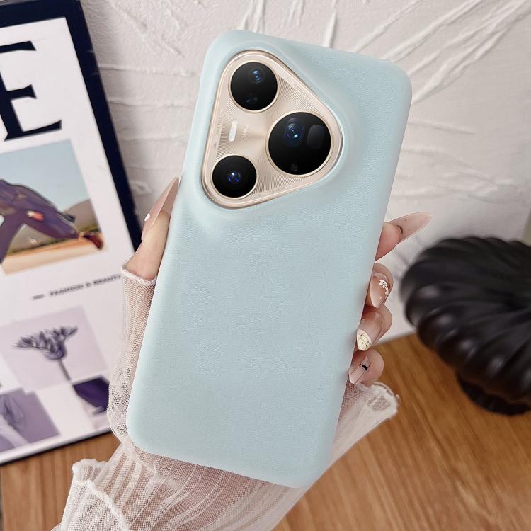 For Huawei Pura 80 Ultra 5G Matte Velvet Finish PC + Vegan Leather Phone Case