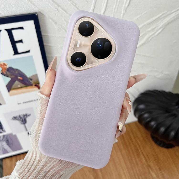 For Huawei Pura 80 Ultra 5G Matte Velvet Finish PC + Vegan Leather Phone Case