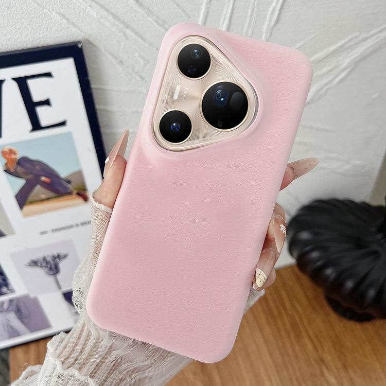 For Huawei Pura 80 Ultra 5G Matte Velvet Finish PC + Vegan Leather Phone Case