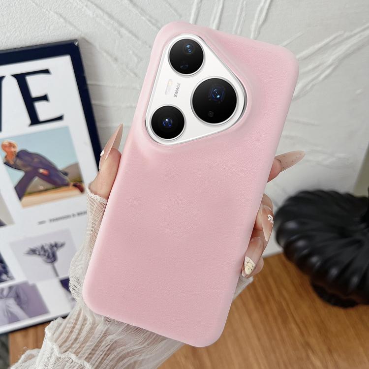For Huawei Pura 80 Pro 5G Matte Velvet Finish PC + Vegan Leather Phone Case
