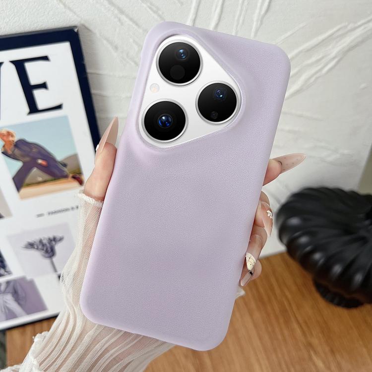 For Huawei Pura 80 5G Matte Velvet Finish PC + Vegan Leather Phone Case