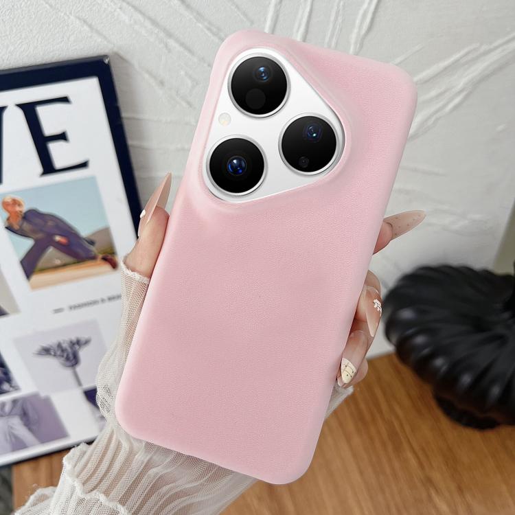 For Huawei Pura 80 5G Matte Velvet Finish PC + Vegan Leather Phone Case