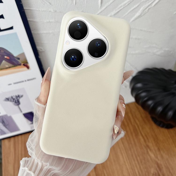 For Huawei Pura 80 5G Matte Velvet Finish PC + Vegan Leather Phone Case