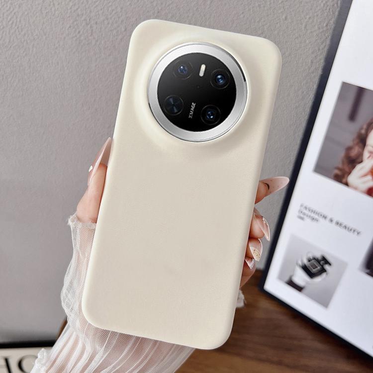 For Huawei Mate 70 Matte Velvet Finish PC + Vegan Leather Phone Case