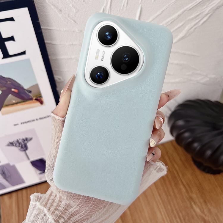 For Huawei Pura 70 Matte Velvet Finish PC + Vegan Leather Phone Case