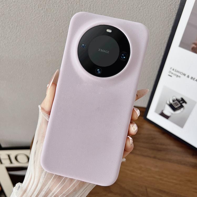 For Huawei Mate 60 Matte Velvet Finish PC + Vegan Leather Phone Case