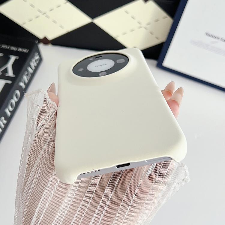 For Huawei Mate 80 Pro Max Matte Velvet Finish PC + Vegan Leather Phone Case