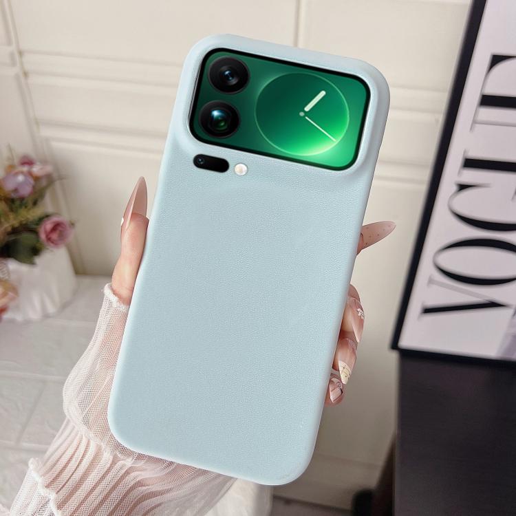 For Xiaomi 17 Pro Max Matte Velvet Finish PC + Vegan Leather Phone Case