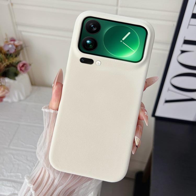 For Xiaomi 17 Pro Matte Velvet Finish PC + Vegan Leather Phone Case