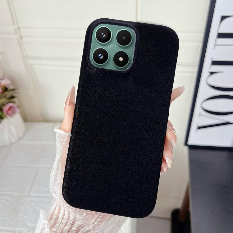For Xiaomi 17 Matte Velvet Finish PC + Vegan Leather Phone Case