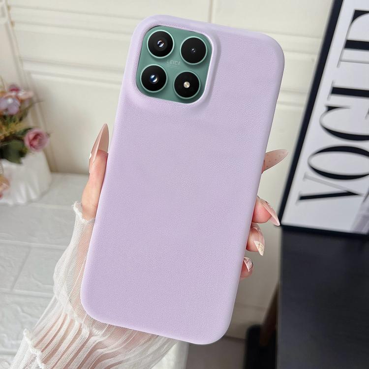 For Xiaomi 17 Matte Velvet Finish PC + Vegan Leather Phone Case