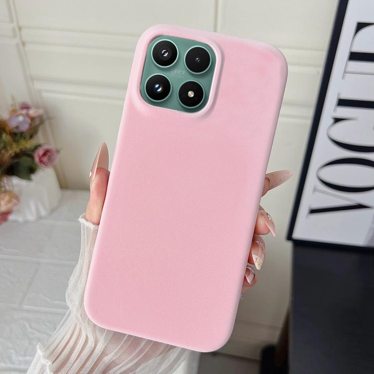 For Xiaomi 17 Matte Velvet Finish PC + Vegan Leather Phone Case