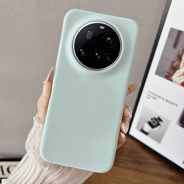 For Xiaomi 15 Ultra Matte Velvet Finish PC + Vegan Leather Phone Case
