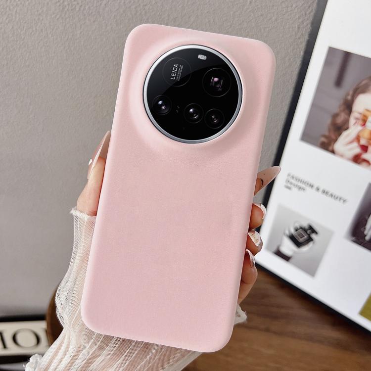 For Xiaomi 15 Ultra Matte Velvet Finish PC + Vegan Leather Phone Case
