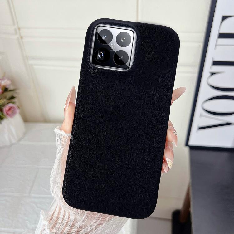 For Xiaomi 15 Pro Matte Velvet Finish PC + Vegan Leather Phone Case