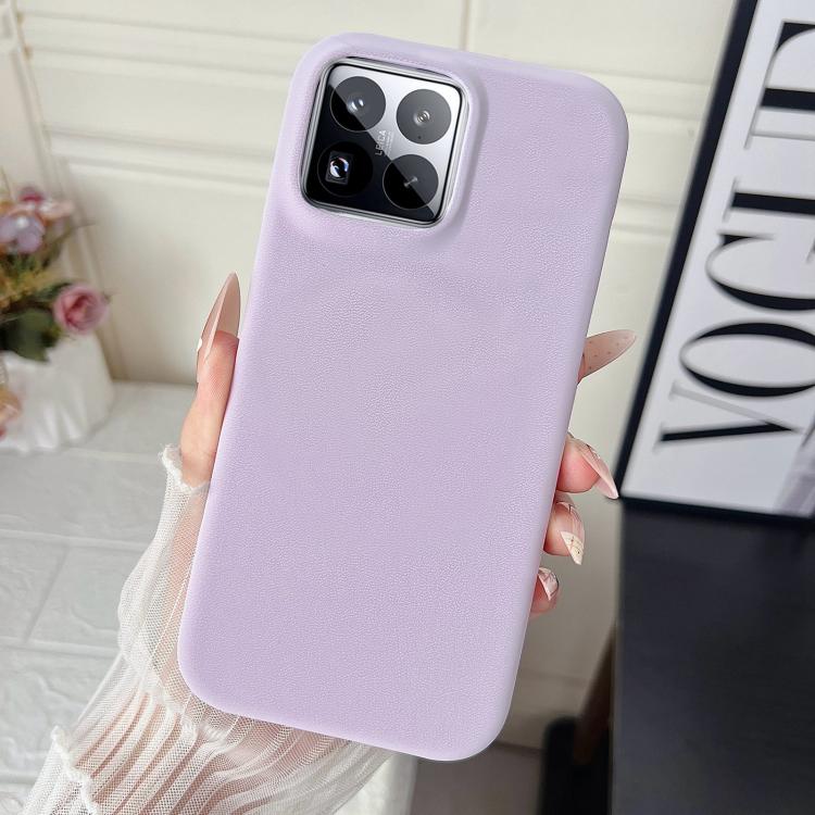 For Xiaomi 15 Pro Matte Velvet Finish PC + Vegan Leather Phone Case