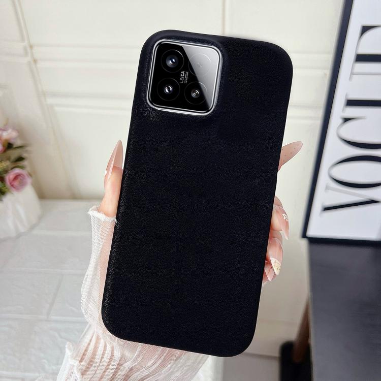 For Xiaomi 15 Matte Velvet Finish PC + Vegan Leather Phone Case